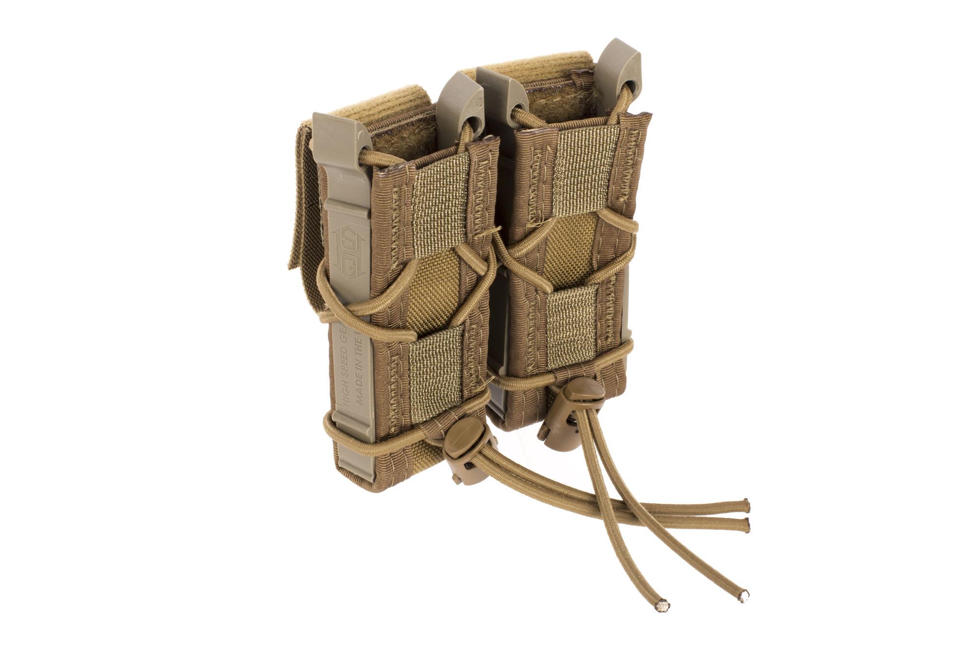 High Speed Gear Double Pistol TACO Magazine Pouch Belt Mount Coyote